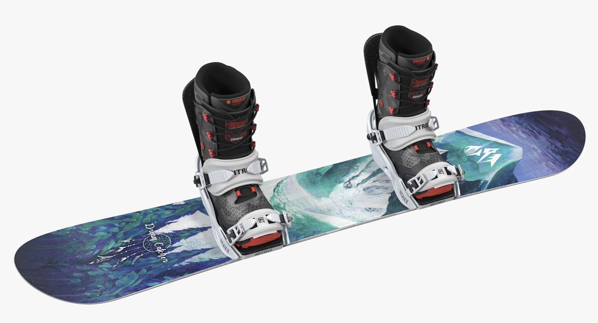 3D Jones Snowboards Snow Board Model - TurboSquid 1344705
