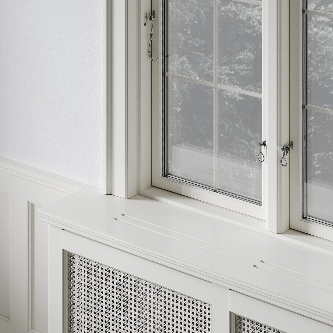 Classic Window With Radiator Screen 005 3D Model - TurboSquid 2173743