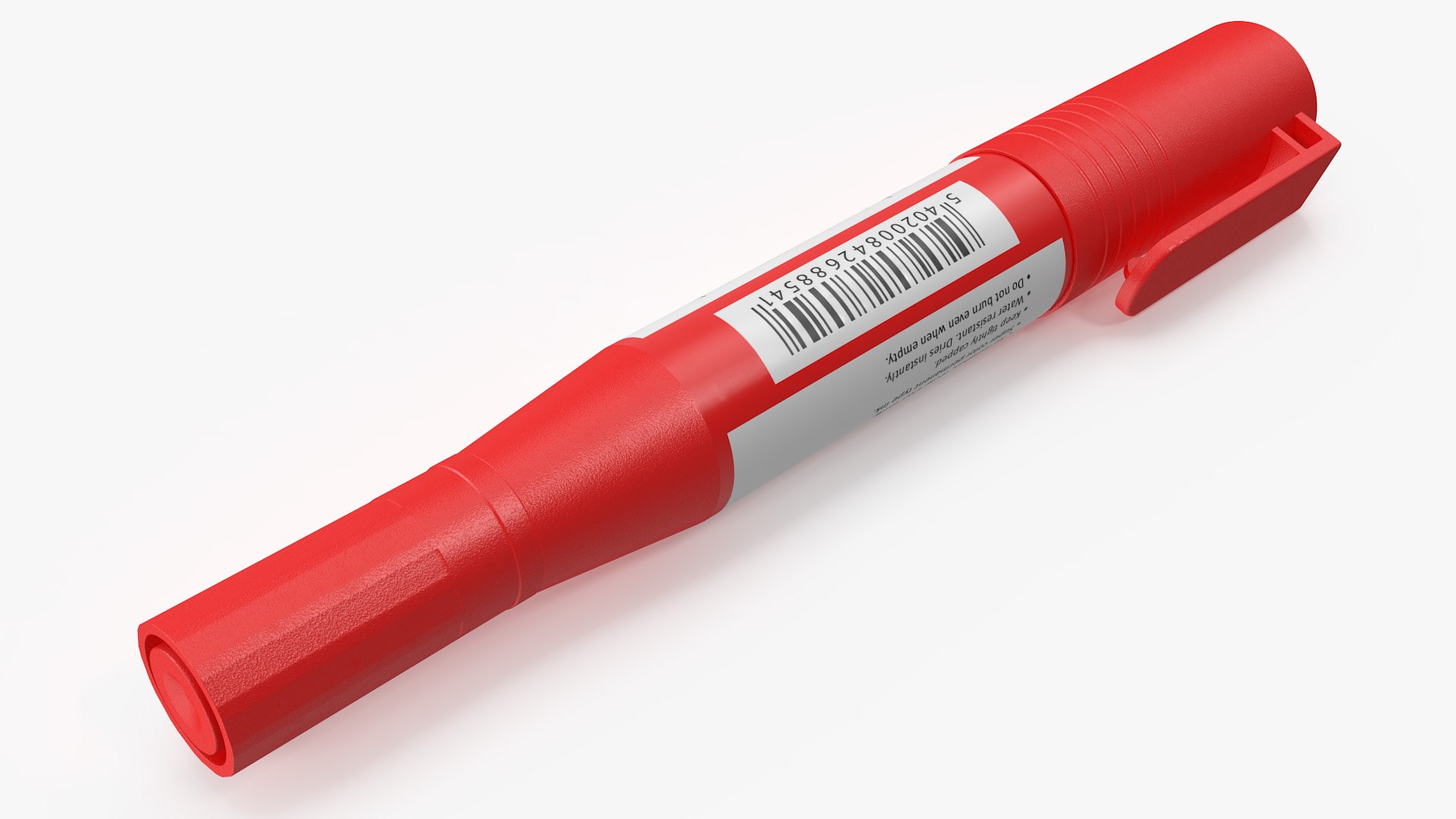 Double-Ended Marker Red model - TurboSquid 1943542
