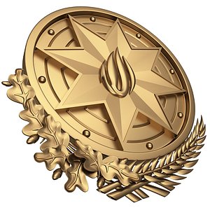 Coat of arms of Azerbaijan Gold