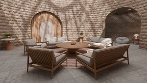 Living Room 03 3D model