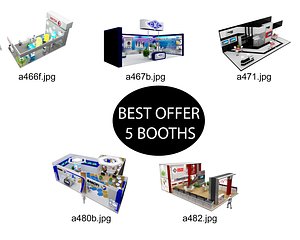 Booth Exhibition Stand c24 3D model