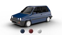 Honda City AA1 1982 3d model