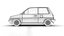 Honda City AA1 1982 3D-Modell
