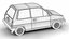 Honda City AA1 1982 3D-Modell