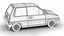 Honda City AA1 1982 3D-Modell