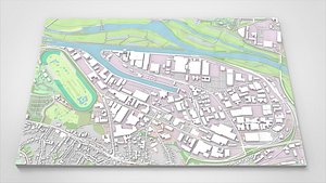 Business park Gewerbegebiet Germany 3D model