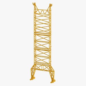 Crane Guiding Frame Floating Ballast Yellow model
