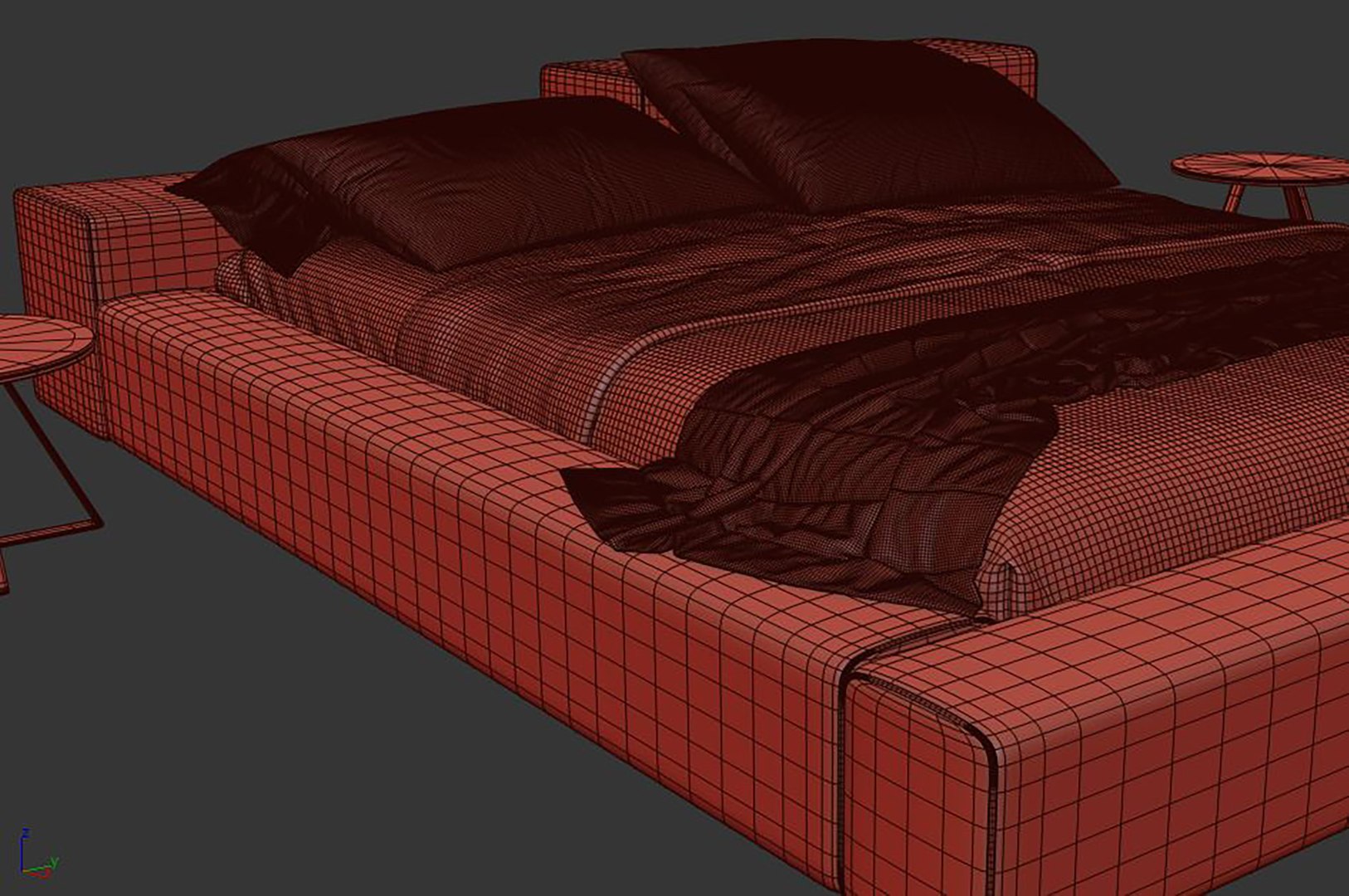 Bed Living Divani Extra Wall 3d Model Turbosquid 2054119 6136