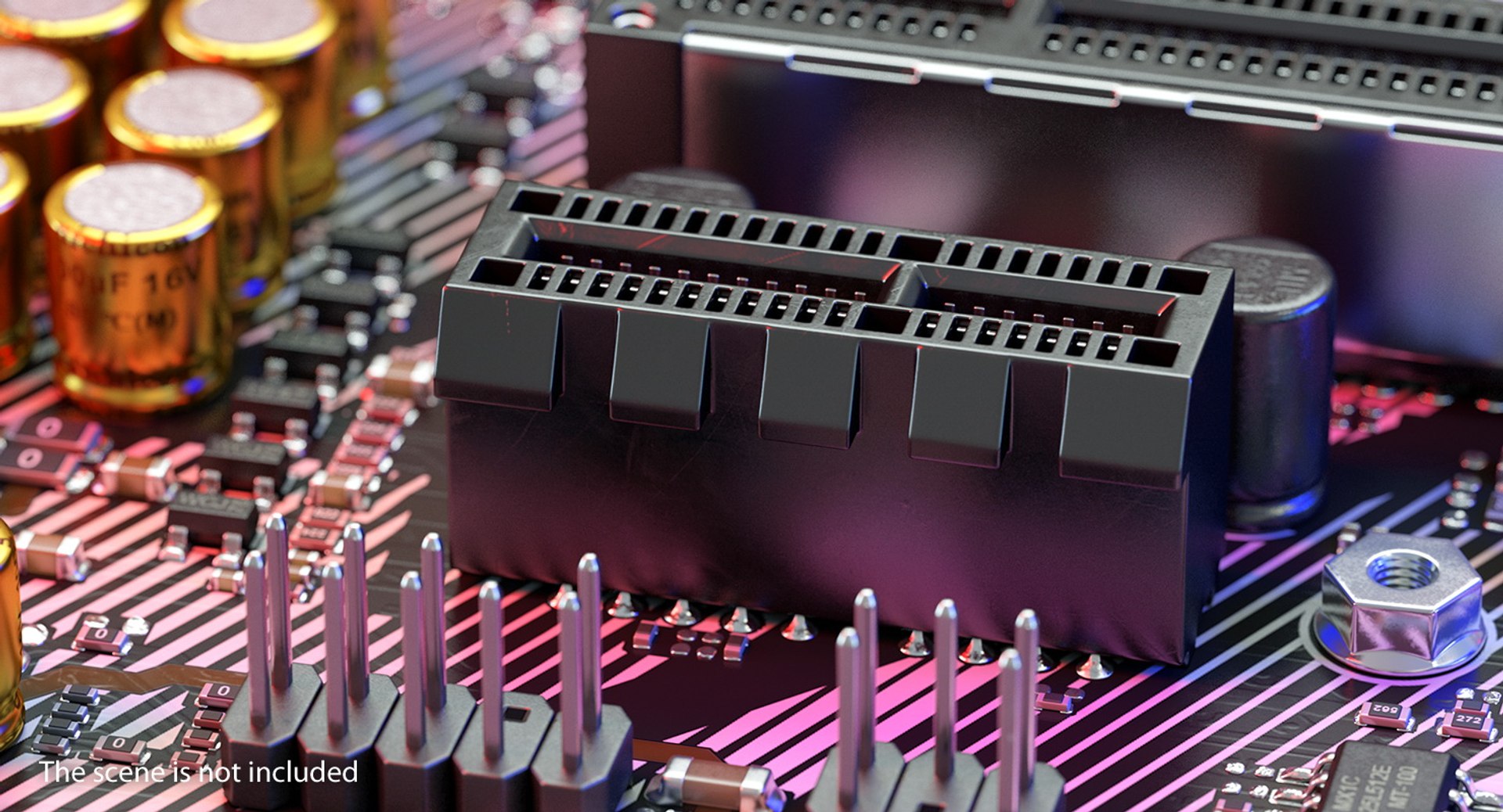 Pci Express Connector 3D Model - TurboSquid 1427144