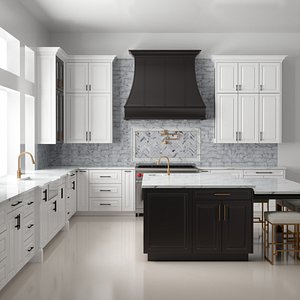 3D hoods interior kitchen 1 model