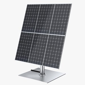Solar Tracking System Pannel 3D model