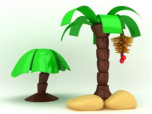 cartoon tree 3d max