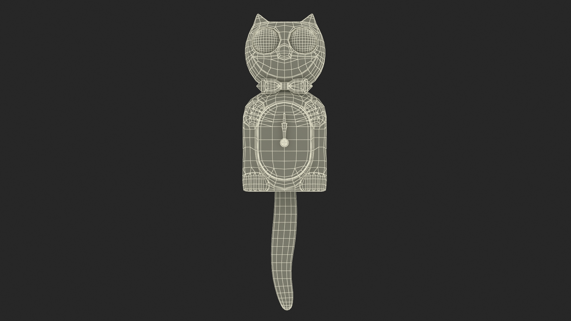 Bengal Tiger Kit Cat Clock Rigged For Cinema 4D Model TurboSquid 2109185