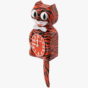 Bengal Tiger Kit Cat Clock Rigged for Cinema 4D(1)