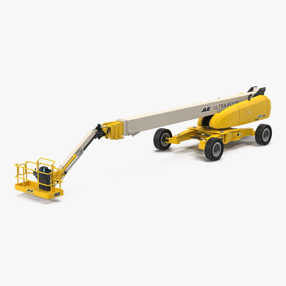 Telescopic Boom Lift JLG 1850 sj Yellow 3D Model 3D model preview
