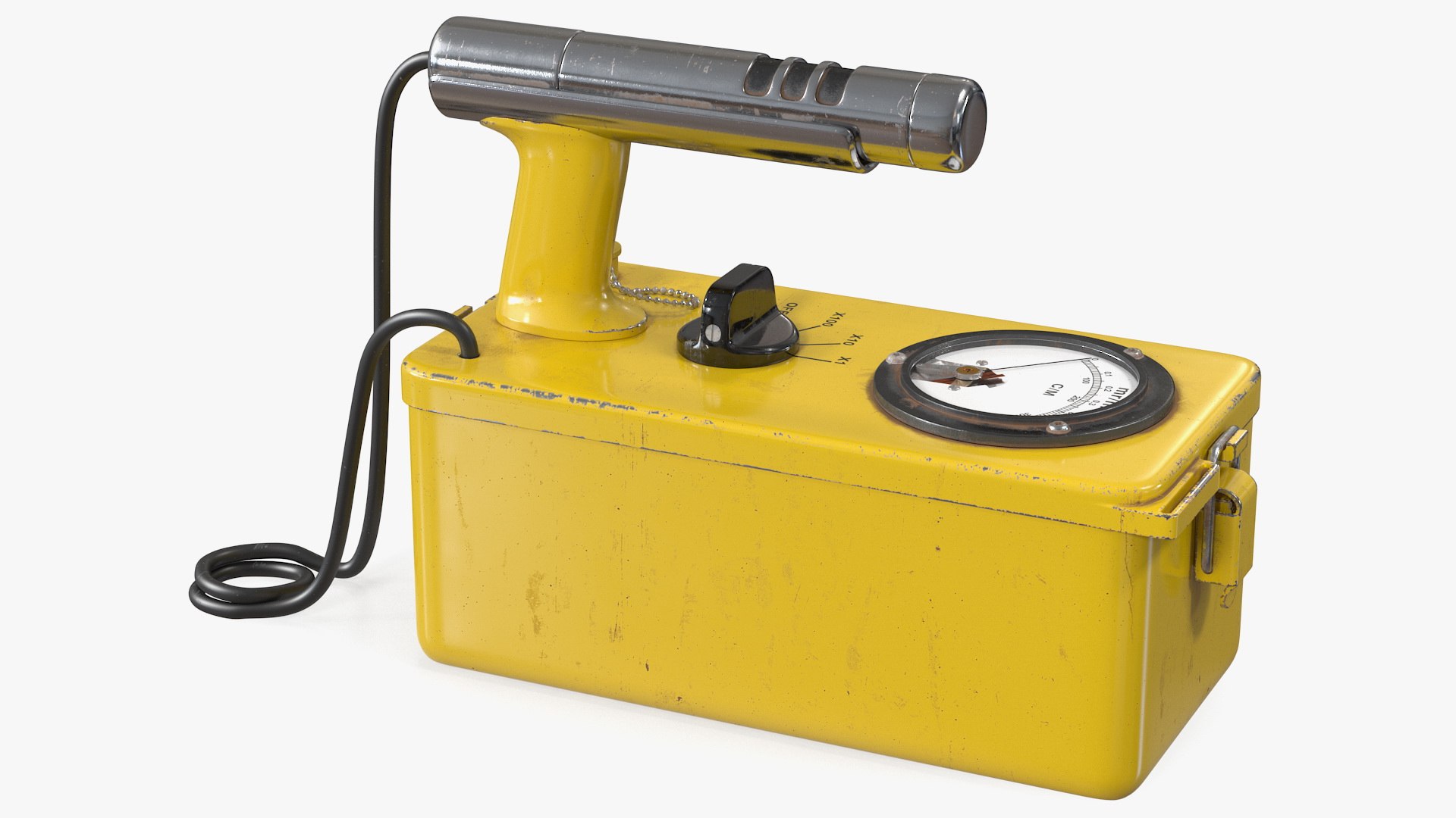 Cold War Geiger Counter Old 3D model preview