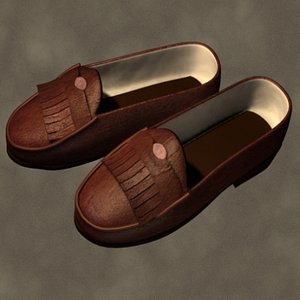 penny loafers zipped 3d model
