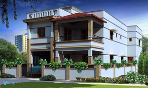 3D bungalow revit 2016 model