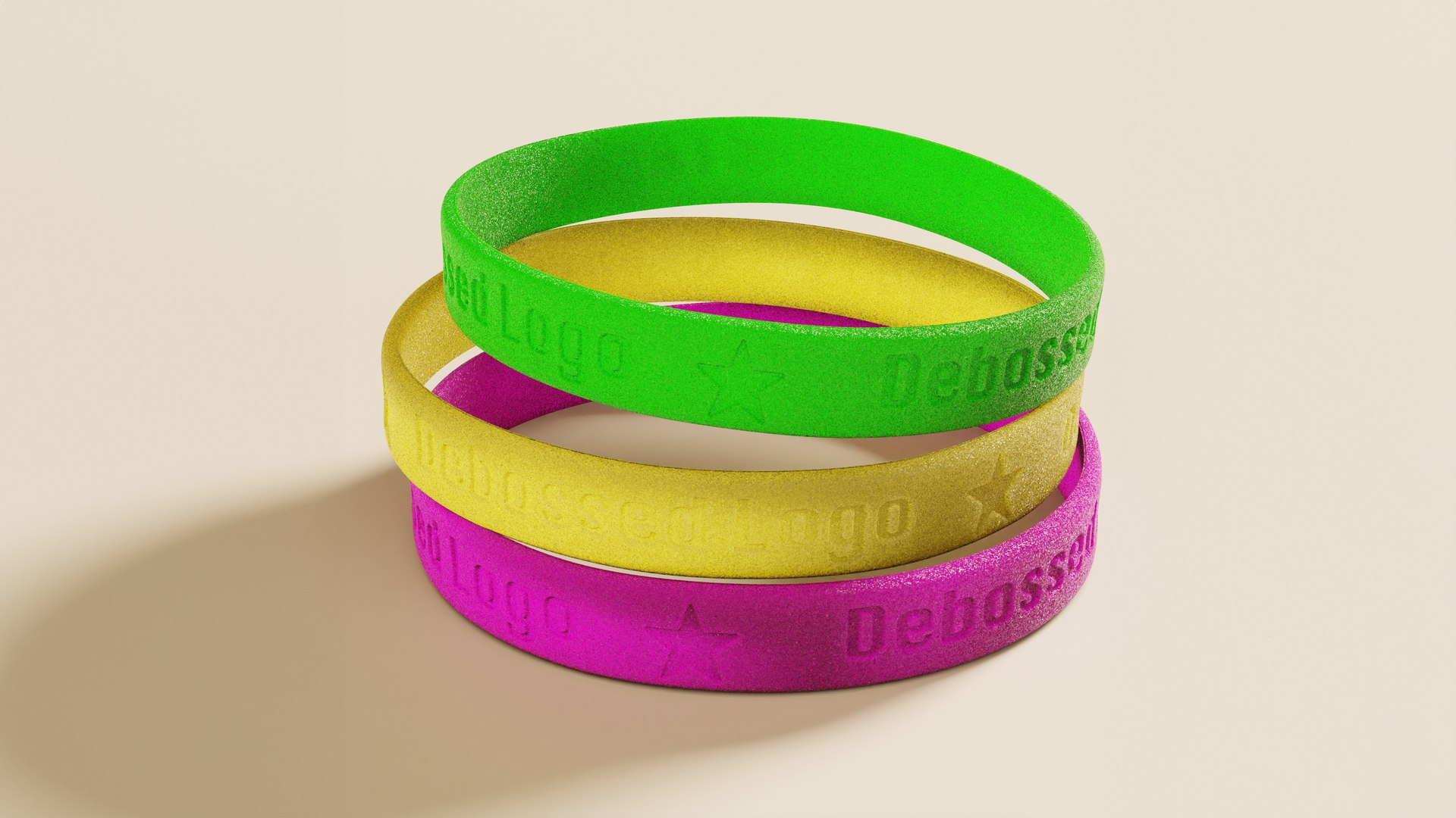 3D Silicone Wristband https://p.turbosquid.com/ts-thumb/y0/7OjYnW/RY/wristband_debossedglittermat_0002/jpg/1689919991/1920x1080/fit_q87/bbda7ad997ff211702f884fc77bd5cddb6f4f17d/wristband_debossedglittermat_0002.jpg