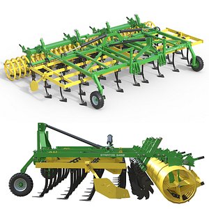 Agricultural Cultivator 3D model
