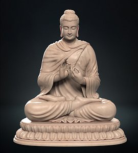 Buddha Dharma Chakra Mudra 3D model