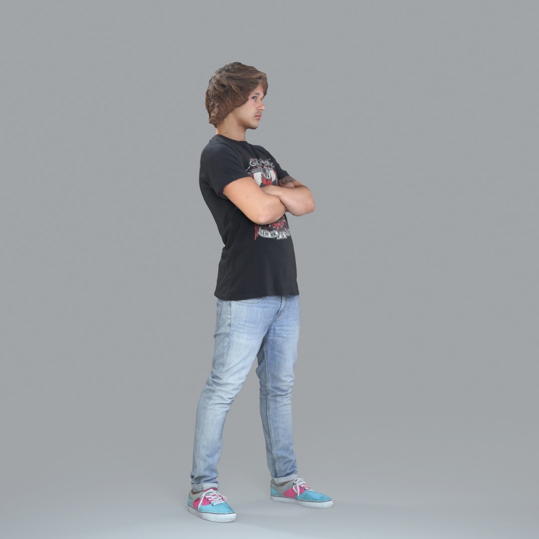 3d model axyz normal human