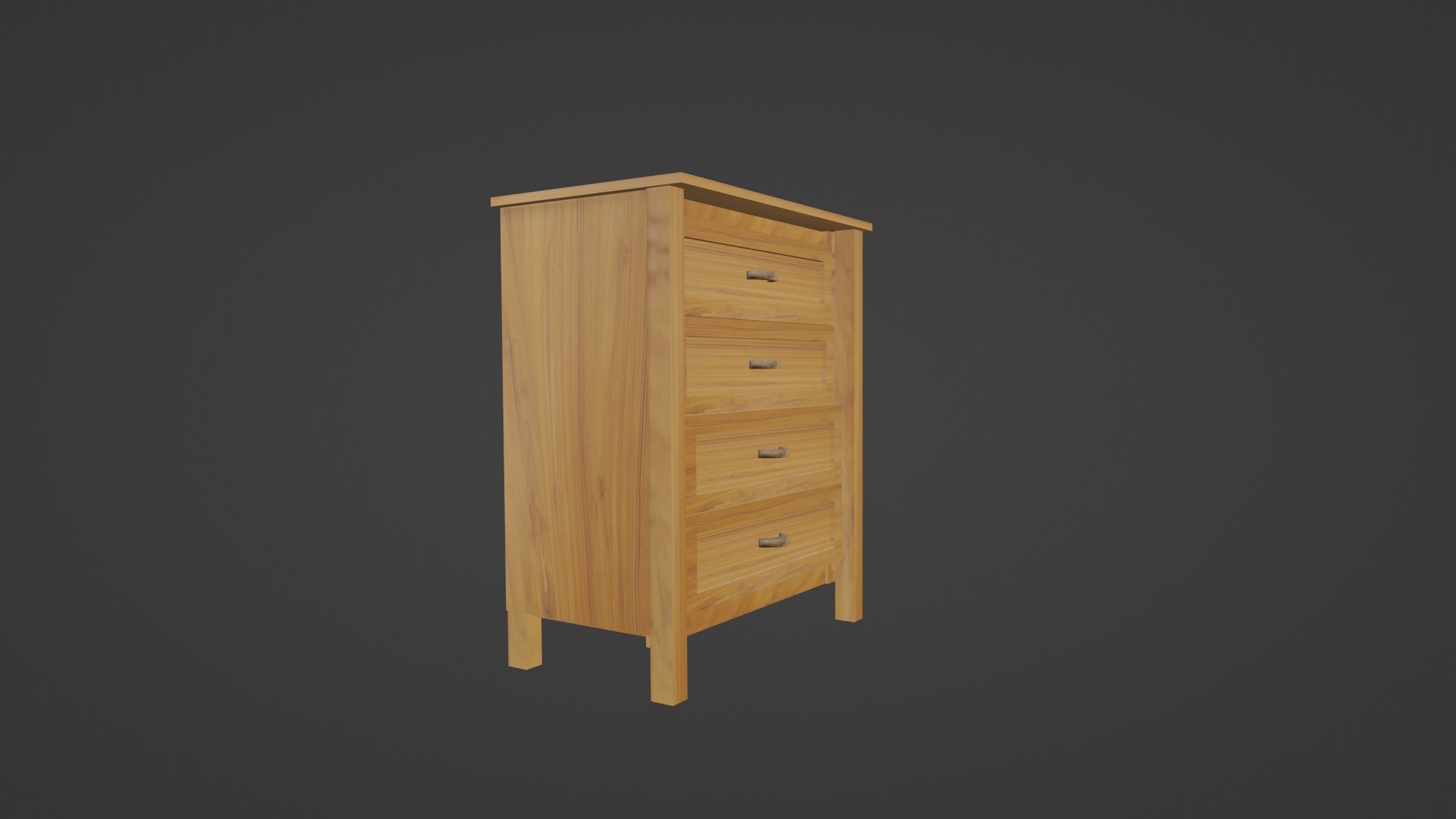 Nakas Minimalist 4 Drawer Furniture 3D 모델 TurboSquid 2028264