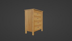 3D Nakas Minimalist 4 Drawer Furniture