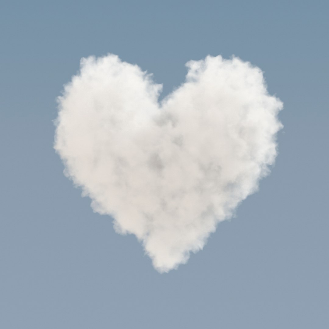 Heart Shaped Cloud - Model - TurboSquid 1507945