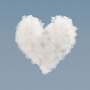 heart shaped cloud - model