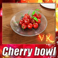 Cherry + Fruit bowl + High resolution Textures