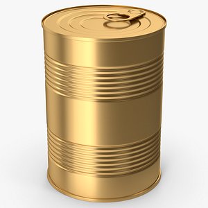 Gold Tin Can 3D model