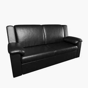 black leather sofa model