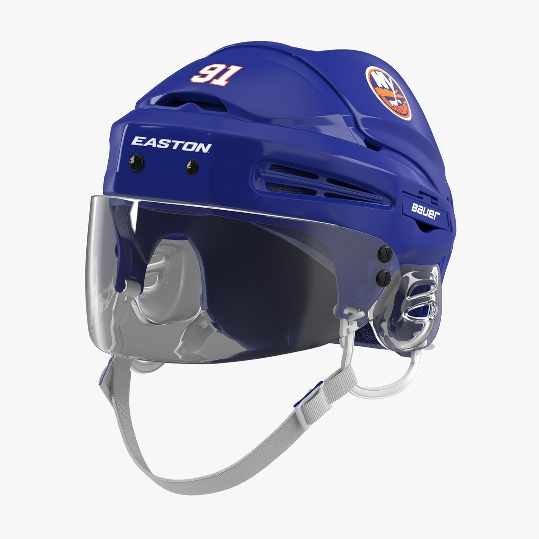 Hockey Helmet Islanders 3D model preview