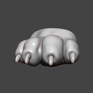 Dog Puppy Paw Highpoly Sculpt