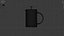 coffee plunger french press 3D
