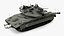 Israeli Tank Merkava 5 Olive Rigged 3D model