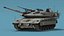 Israeli Tank Merkava 5 Olive Rigged 3D model