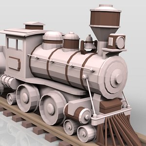 3d wooden toy rail