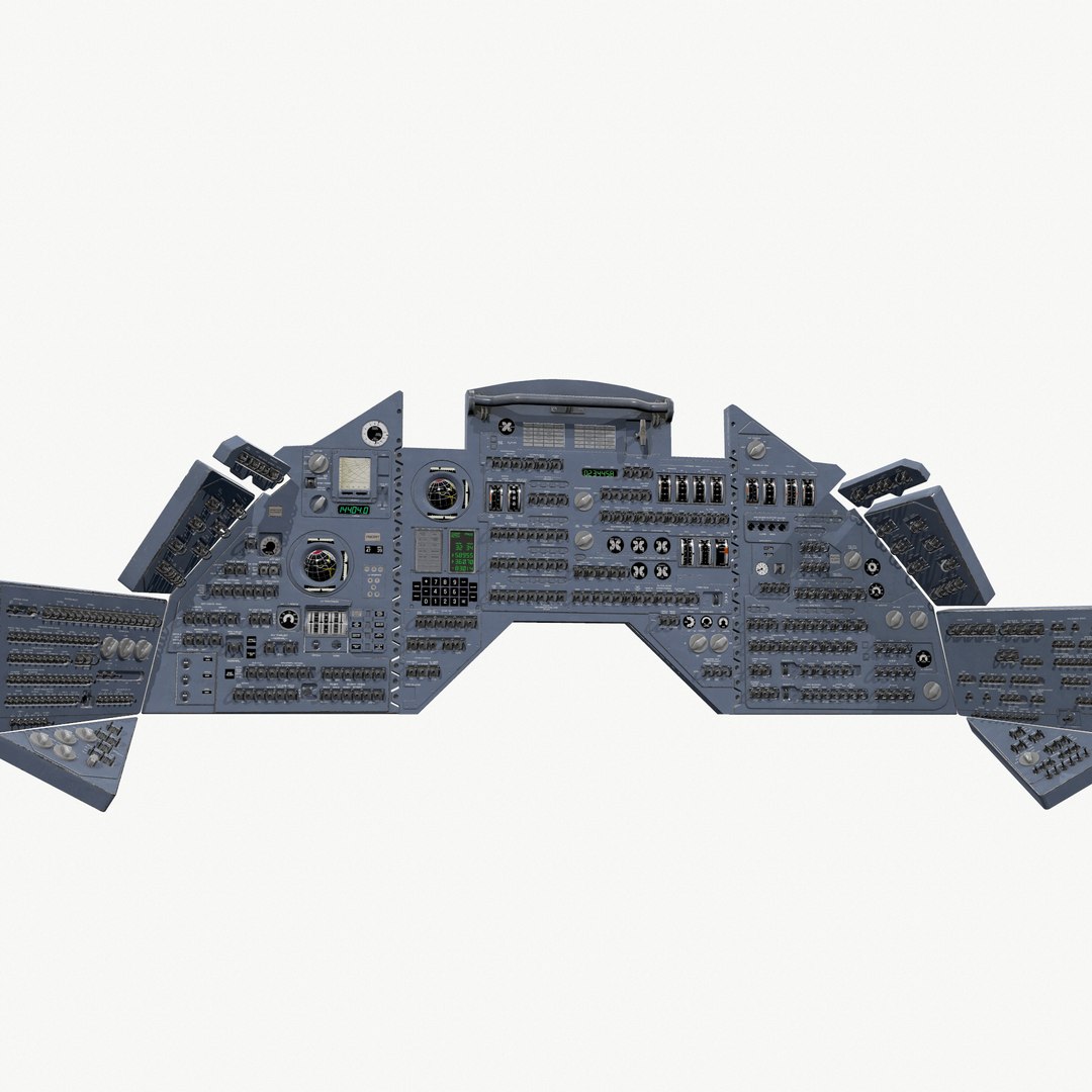 3D Model Apollo 12 Command Module Control Panel - TurboSquid 2118495
