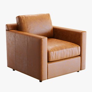 3D Crate and Barrel Barrett II Armchair