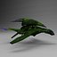 3d model alien space fighter