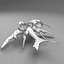 3d model alien space fighter