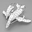 3d model alien space fighter