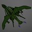 3d model alien space fighter