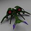 3d model alien space fighter