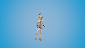 3D model Dance Animation 7 with Female Character