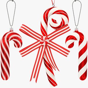 3D Candy Cane Christmas Tree Toys Collection V2