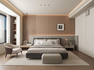 modern bedroom model